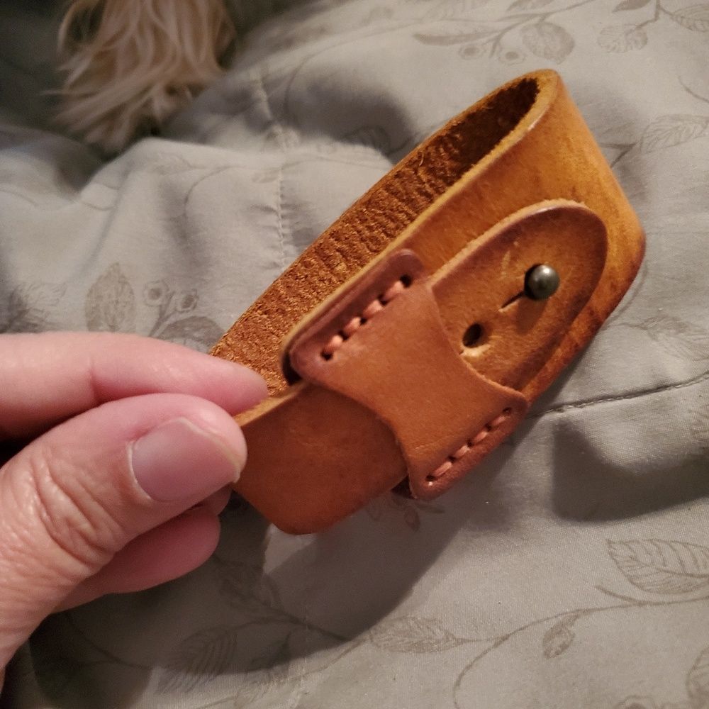 FREE SHIPPING! Vintage Plunder Designs Leather Pippa Bracelet Cuff - Never Worn!